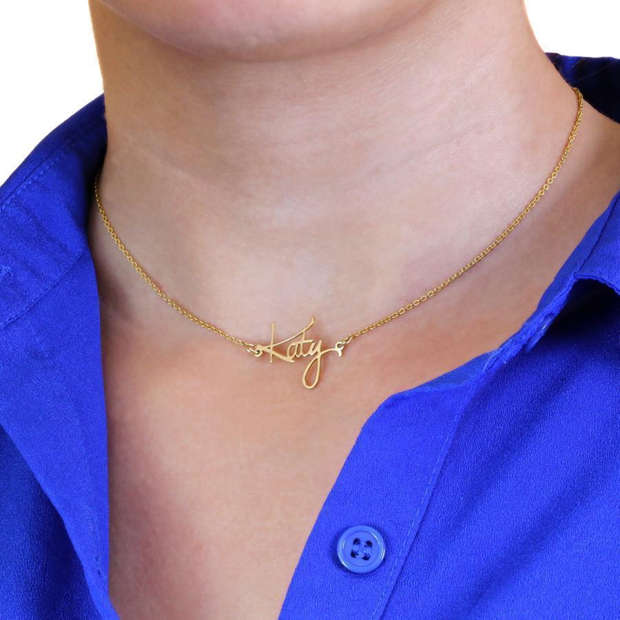 14K Choker Name Necklace